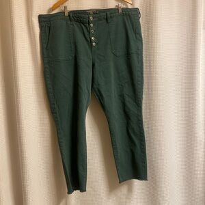 Torrid ankle green jeans size 20T